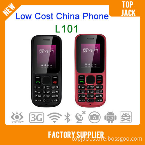 Low Cost China Mobile Phone L101 with Dual SIM Dual Standby, Cell Phone